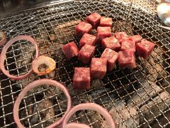 雪花肉粒-不好找木炭烤肉