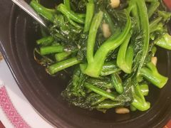 啫啫虾酱芥兰煲-香港祥正飯店·正宗灣仔50年海鲜老字号