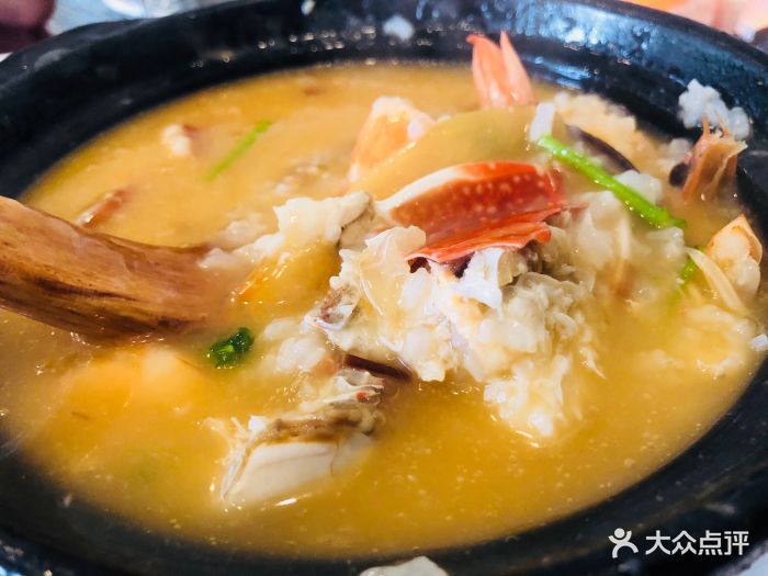 一家福生蚝海鲜餐厅梭蟹砂锅粥图片 