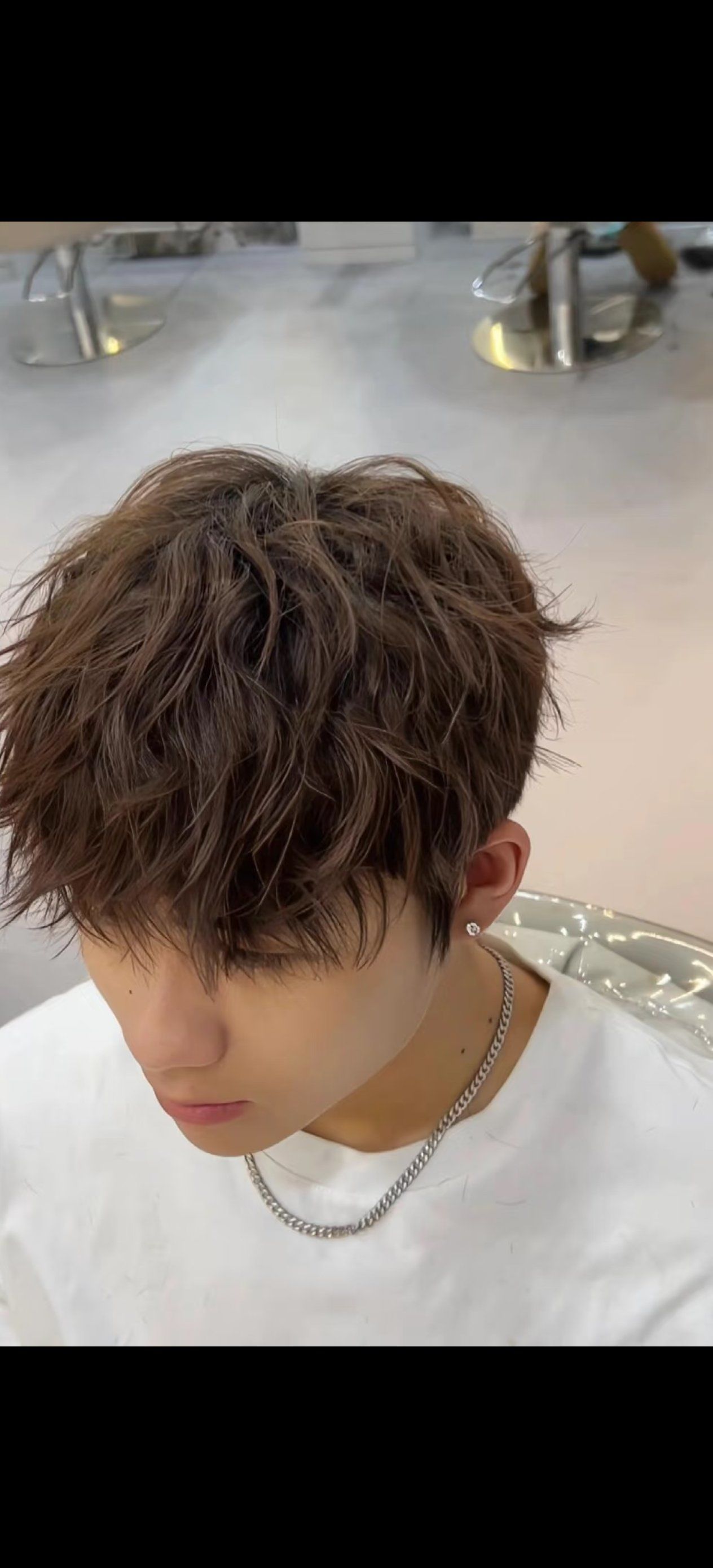 菜斯利卷发,男生卷发整体更有造型感无性别