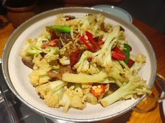 干锅翠花（花菜）-九道菜有鸡鱼头(石鼓路店)