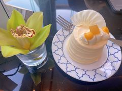 百香果芒果戚风蛋糕-茶源Fountain Lounge大堂吧·北京东方君悦大酒店