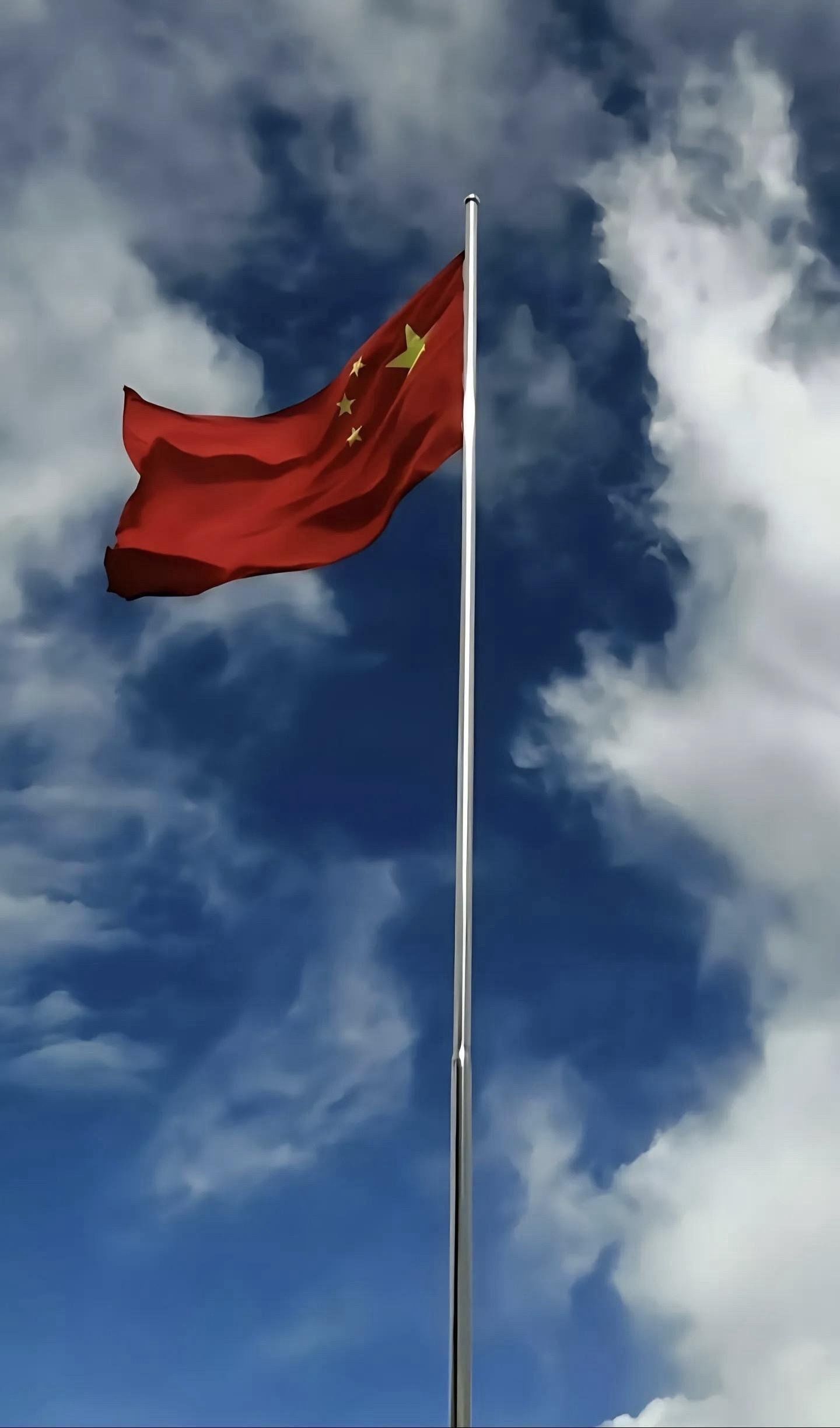 天天领红包五星红旗壁纸拿去用,帅哦