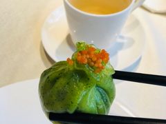 瑶柱鲜虾豆苗饺-皇朝会.经典传统粤菜(外滩店)