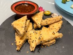 泰式芝麻煎豆腐-甜阿姨·天台花园私房菜(万松园店)