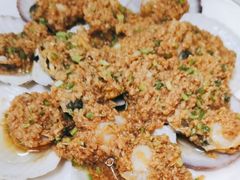 油泼扇贝-天伦海鲜·老味道·青岛菜(栈桥天主教堂店)