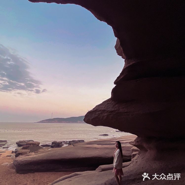 福建霞浦｜下尾岛海边洞穴🌅追日落的少年