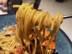 芝士蘑菇鲜虾意大利面-BE BRIGHT KITCHEN(正佳广场店)