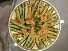 蒜蓉蒸秋葵-小土豆北方菜馆(方庄店)