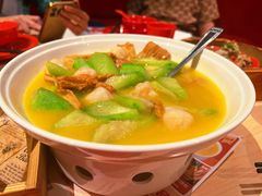金汤丝瓜烩手打虾丸-避风塘(宝山万达店)