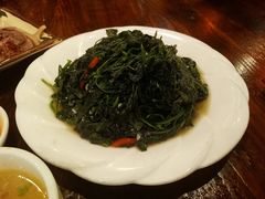 蒜蓉炒马来绿-农厨好味·温泉鹅·农家菜