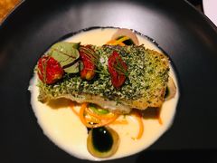 煎海鲈鱼配意大利节瓜面-AZUL by FUEL蓝色·法式酒馆(琶醍店)