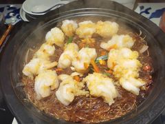 蒜蓉粉丝蒸开边虾-绿茶餐厅(乐峰广场店)