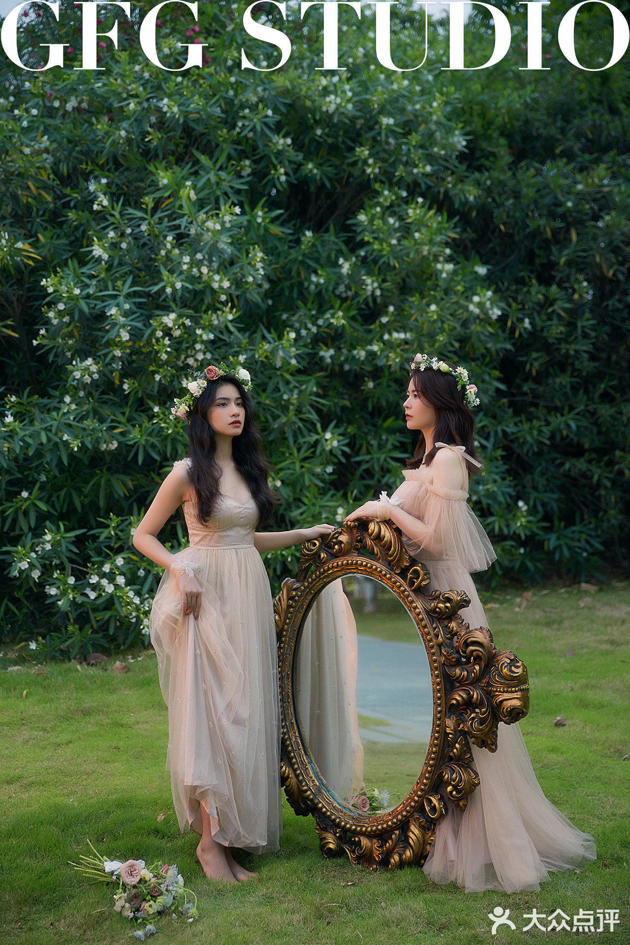 森系母女写真☘️超治愈/温柔的绿色系母女照
