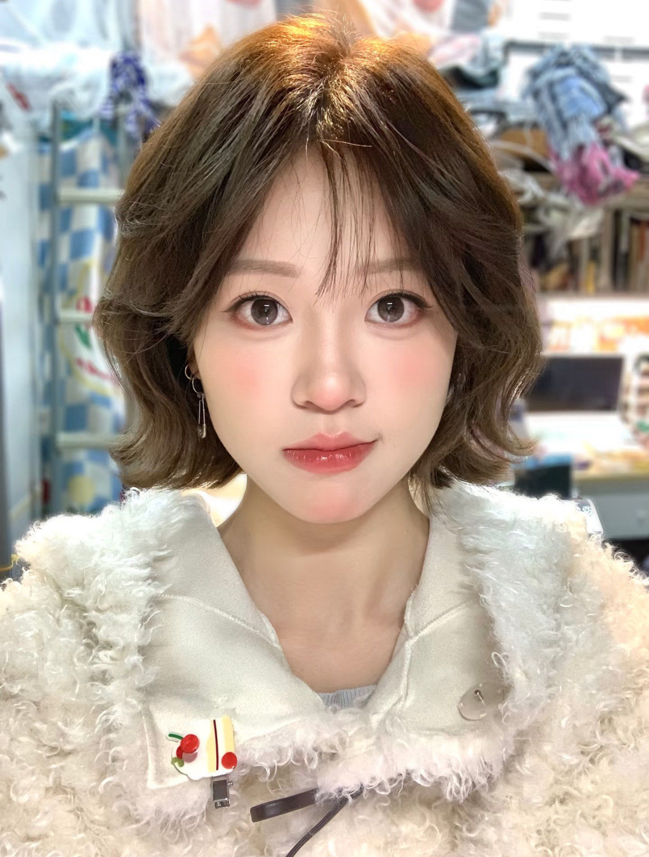 温柔短发鱼尾卷造型✨