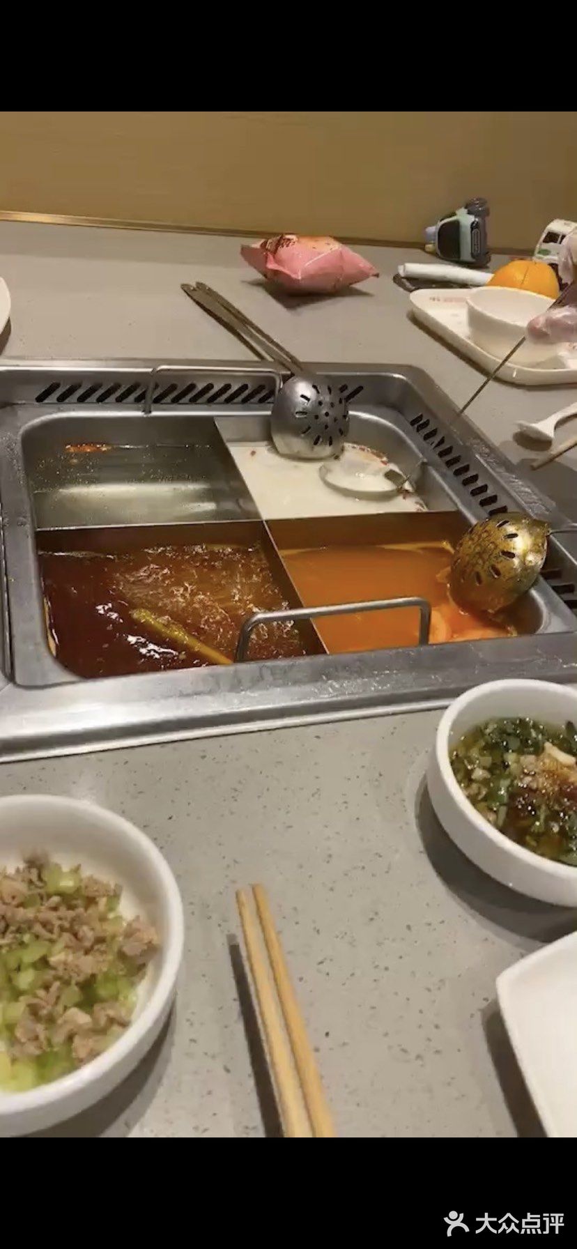 今天因为降温、排队的人不多