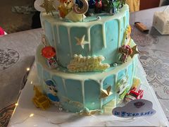 -咖咖熊蛋糕定制·英国蓝风车动物性淡奶油