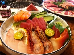 刺身拼盘-美洲岛烤肉自助餐厅