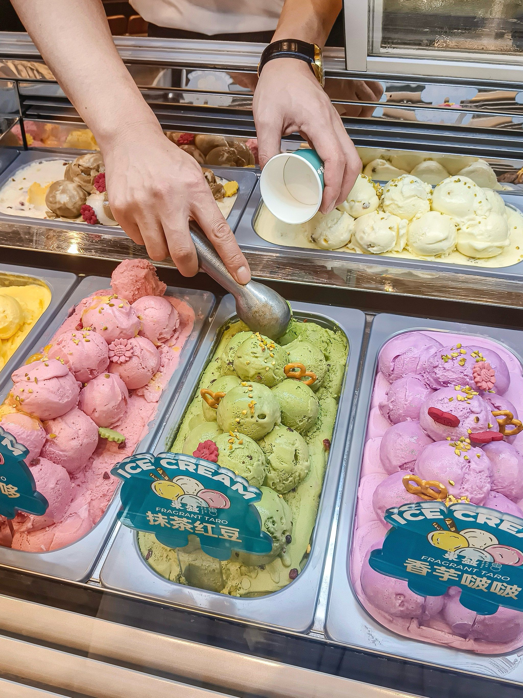 谁懂!在自助店实现冰淇淋自由啦!