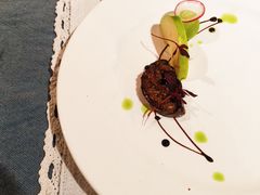 香煎法国顶级鹅肝佐青提配黑醋汁-蓝瓶子BlueBottle(东瓯智库店)