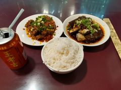 拌茄子-百年粉蒸牛肉