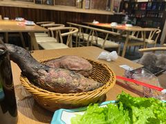 坑烤地瓜-民窑私烤土窑坑烤大公鸡