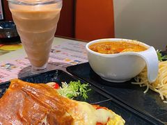 马苏里拉鸡扒蛋包饭-阿飛冰室(下沙店)