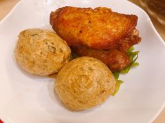 炸鲮鱼球鸡翼-盛记粥面(佐敦店)