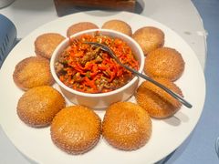 小炒黄牛肉面包馍馍-南园饭店