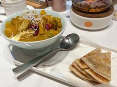 泰式咖喱配手抓饼-熹素·鲜美素食Vegetarian (天河领展店)