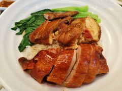 烧鸭油鸡双拼饭-香港新记茶餐厅(湖墅南路店)