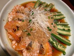 秋葵粉丝蒸大虾-枚青·临安酒肆(腾飞大厦店)