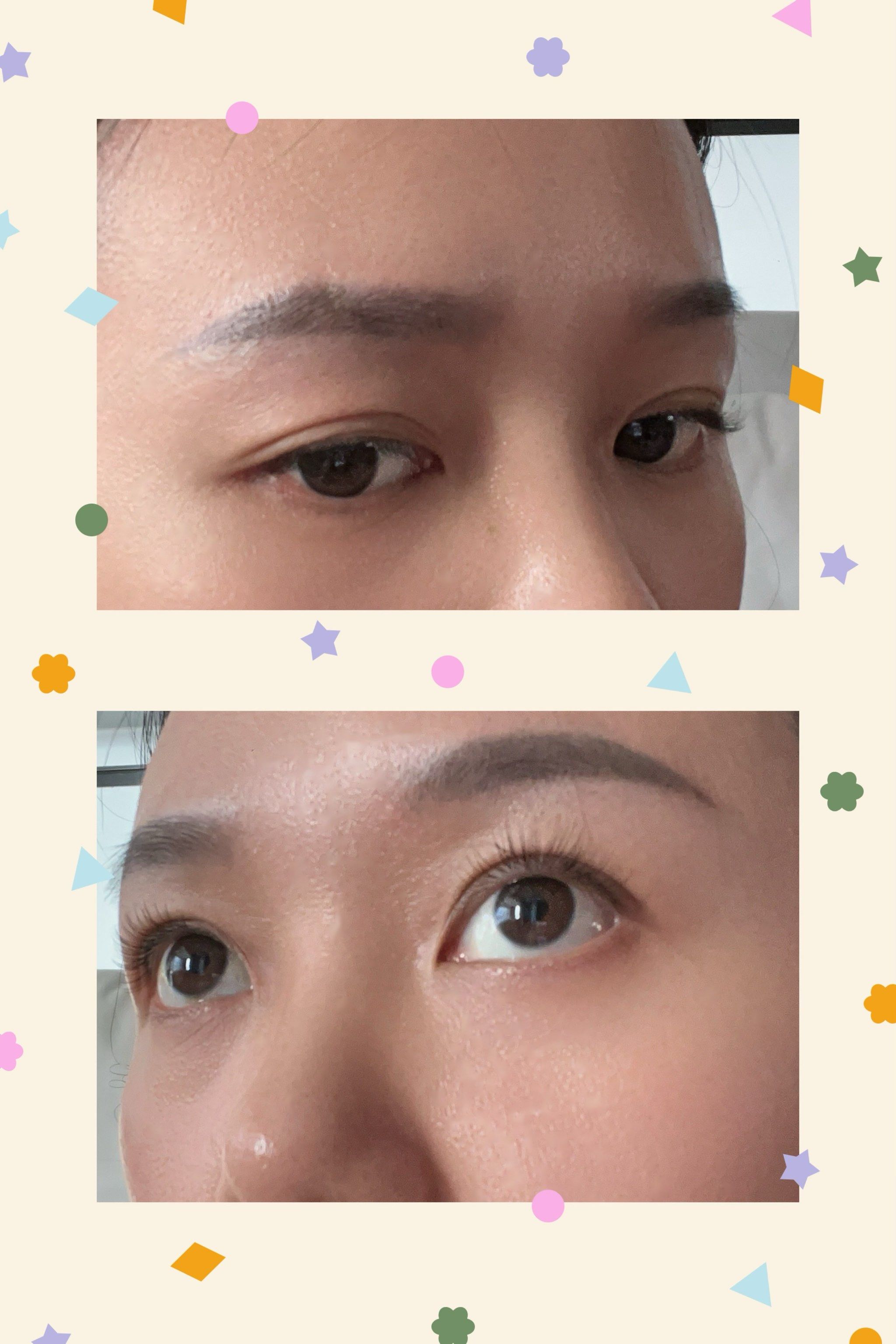 睫毛弯弯,眼睛眨呀眨
