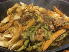 脆骨豆角卷子-华盛园卷子王农家菜水库鱼