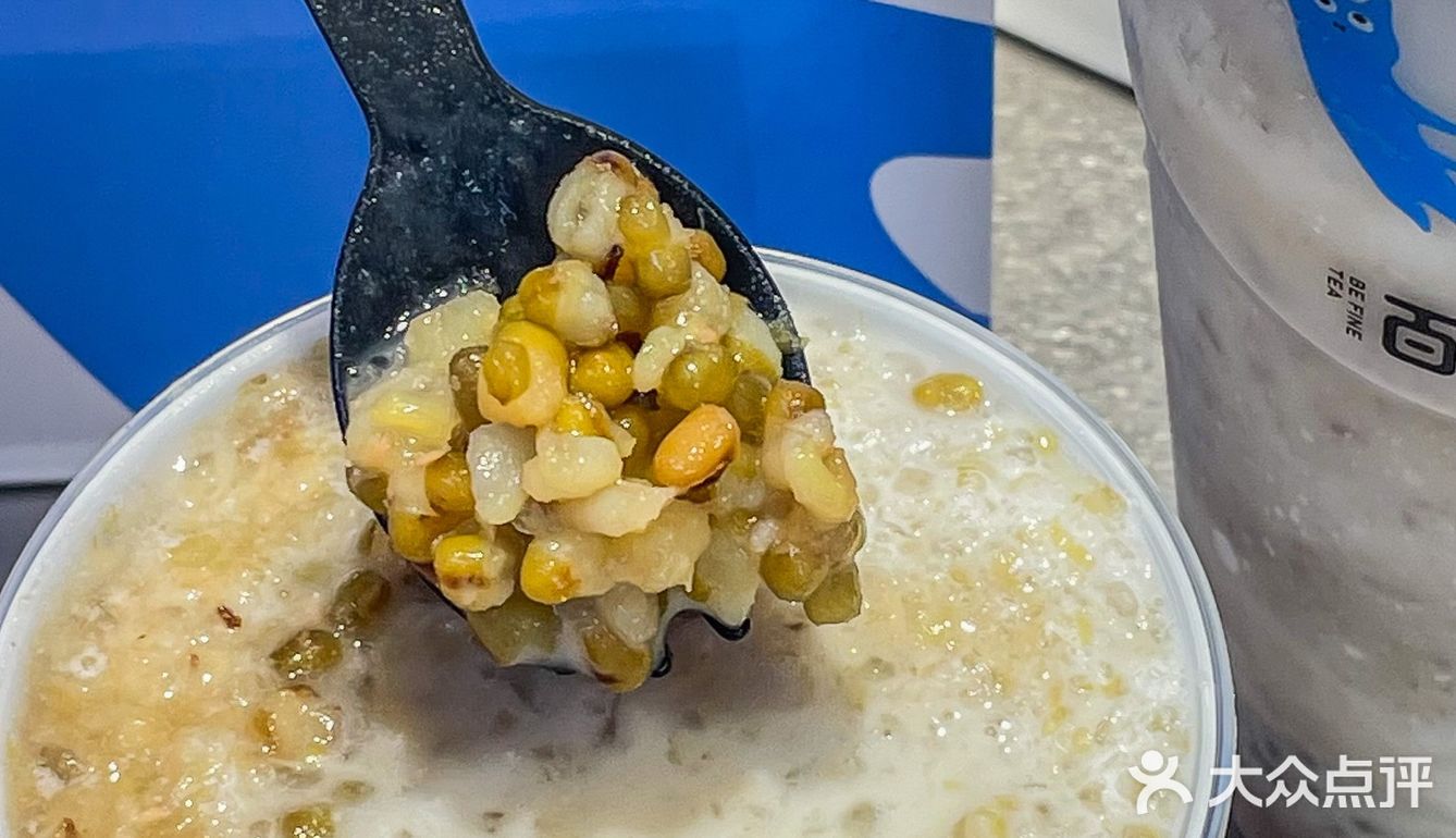 乳糖不耐受的姐妹们也能喝 底部的绿豆增加了口感