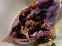紫甘蓝锅巴馅饺子-宝源饺子(麦子店街店)