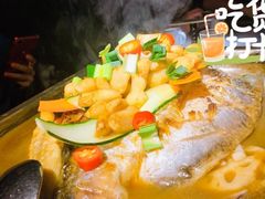 蒜香凌波鱼-探鱼·鲜青椒爽麻烤鱼(三水广场店)