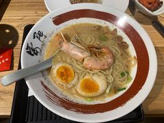 社长原汤一虾两蛋-雷门拉面·现熬骨汤(凯德来福士店)