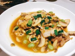 雪菜蘑菇肉片-小厨师·二十年沈家门小海鲜(百井坊巷店)