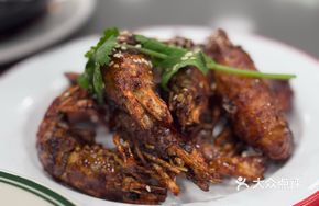 Caramel Soy Sauce Baked Giant River Prawns