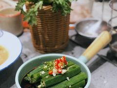 养生秋葵-羊来顺冰煮鲜羊铁锅烀羊肉(八卦岭店)