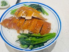 烧鹅拼油鸡饭-香港新发烧腊茶餐厅(书城店)