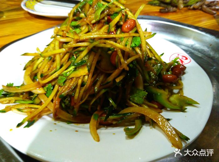 津门羊大爷·铜锅涮肉(河东店)-老虎菜-菜-老虎菜图片-天津美食-大众