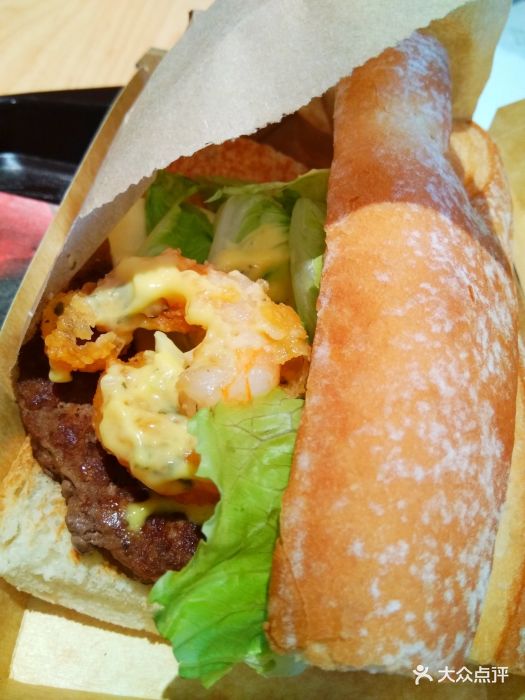 法式珍虾厚牛堡