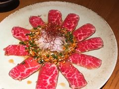 雪花生牛肉佐辣酱-贰捌零叁精致料理(钱湖店)