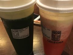 奶酪静冈初雪抹茶-LELECHA乐乐茶(上海五角场万达广场店)