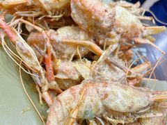 咸蛋黄炒虾-贞姨美食·老字号海鲜大排档