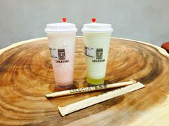 奶酪粉桃-LELECHA乐乐茶(上海五角场万达广场店)