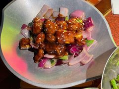 蒜香蜜汁排骨-绿茶餐厅(华联万柳店)