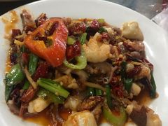 爆炒鱿鱼-四川人郑霞海鲜